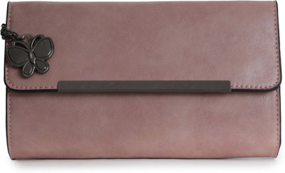 Butterflies Casual Pink Clutch
