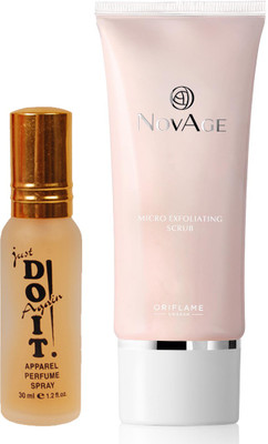 Oriflame Sweden NovAge Smoothing Exfoliating Scrub 100ml (32645) With Just Doit Perfume 30ml(Set of 2)
Oriflame Sweden NovAge Smoothing Exfoliating Scrub 100ml (32645) With Just Doit Perfume 30ml(Set of 2)