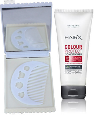 Oriflame Sweden HairX Colour Protect Conditioner 200ml (26672) With Comb & Mirror Set(Set of 3)
Oriflame Sweden HairX Colour Protect Conditioner 200ml (26672) With Comb & Mirror Set(Set of 3)