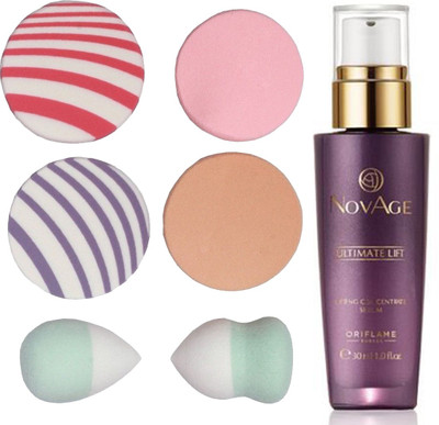 Oriflame Sweden NovAge Ultimate Lift Lifting Concentrate Serum 30ml (31543) With Puff Sponge(Set of 7)
Oriflame Sweden NovAge Ultimate Lift Lifting Concentrate Serum 30ml (31543) With Puff Sponge(Set of 7)
