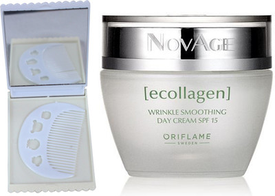 Oriflame Sweden NovAge Ecollagen Wrinkle Smoothing Day Cream SPF 15 50ml (31544) With Comb Mirror Set(Set of 3)
Oriflame Sweden NovAge Ecollagen Wrinkle Smoothing Day Cream SPF 15 50ml (31544) With Comb Mirror Set(Set of 3)