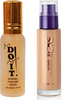 Oriflame Sweden The ONE IlluSkin Foundation (Natural Beige - 30600) With Just Doit Perfume 30ml(Set of 2)
Oriflame Sweden The ONE IlluSkin Foundation (Natural Beige - 30600) With Just Doit Perfume 30ml(Set of 2)