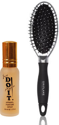 Oriflame Sweden Cushion Brush (27131) With Just Doit Perfume 30ml(Set of 2)