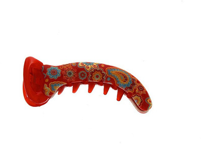 Anuradha Art Jewellery Clip Banana Clip(Red)