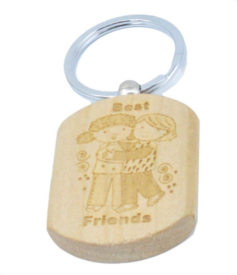 Faynci You and Me Engraved Handcrafted Wooden Key Chain