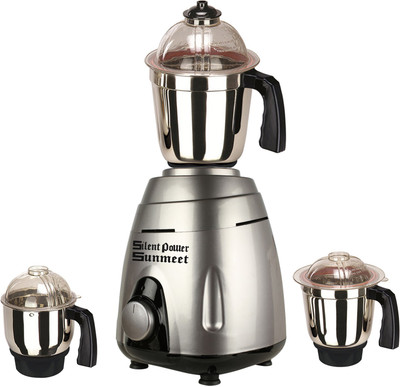 SilentPowerSunmeet SM_VGuard_Grey_MG17-TA-6 550 W Mixer Grinder(Metallic Grey, 3 Jars)
SilentPowerSunmeet SM_VGuard_Grey_MG17-TA-6 550 W Mixer Grinder(Metallic Grey, 3 Jars)