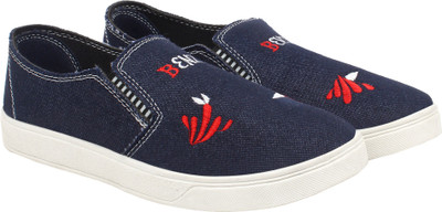World Wear Footwear Blue-722 Loafers For Men(Blue