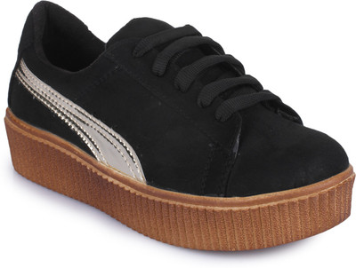 Sapatos Casuals For Women(Black, Sta-3005-black