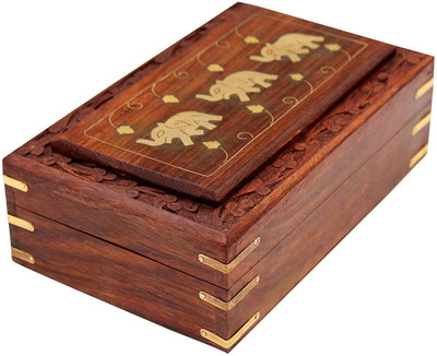 craftspoint Handmade Wooden Jewellery Box for Women Jewel Organizer Elephant Décor, 7 Inches Jewellery box Vanity Box(Brown)
craftspoint Handmade Wooden Jewellery Box for Women Jewel Organizer Elephant Décor, 7 Inches Jewellery box Vanity Box(Brown)