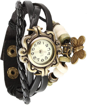 SATNAM FASHION Women Watch- Black Dori Watch - For Girls