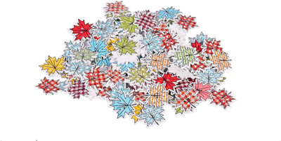 Vardhman Buttons printed wooden, Maple leaf design ,120 pcs ,size 2.75 cm x 2.75 cm ,used in art & craft, dresses, scrap booking, decorations etc.
Vardhman Buttons printed wooden, Maple leaf design ,120 pcs ,size 2.75 cm x 2.75 cm ,used in art & craft, dresses, scrap booking, decorations etc.