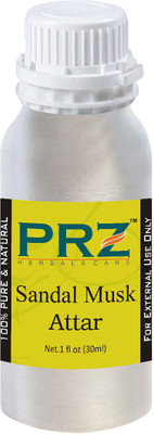 PRZ Sandal Musk Attar For Unisex (30 ML) - Pure Natural Premium Quality Perfume (Non-Alcoholic) Floral Attar(Floral)
PRZ Sandal Musk Attar For Unisex (30 ML) - Pure Natural Premium Quality Perfume (Non-Alcoholic) Floral Attar(Floral)