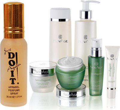 Oriflame Sweden NovAge Ecollagen set 6Pcs (28971) With Just Doit Perfume 30ml(Set of 7)