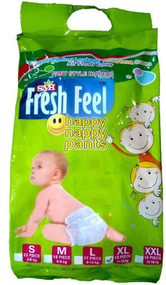 Fresh Feel Pant Diaper - XL(60 Pieces)