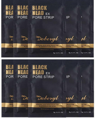 Doberyl EX Pore Strip Facial Blackhead Remover Mineral Mud (10 Pack 60G)(60 g)
Doberyl EX Pore Strip Facial Blackhead Remover Mineral Mud (10 Pack 60G)(60 g)