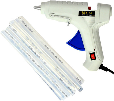 REYTAIL 40W White Hot Melt Glue Gun with 50 Glue Sticks (Size : 11 mm x 20 cm) Standard Temperature Corded Glue Gun(11 mm)
REYTAIL 40W White Hot Melt Glue Gun with 50 Glue Sticks (Size : 11 mm x 20 cm) Standard Temperature Corded Glue Gun(11 mm)