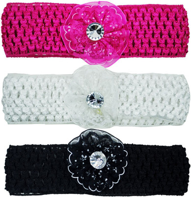 Netboys Crochet Cutwork Flower Baby Headband ( Pink , White , Black ) 3 Pcs Set Head Band(Multicolor)
Netboys Crochet Cutwork Flower Baby Headband ( Pink , White , Black ) 3 Pcs Set Head Band(Multicolor)