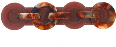 Anuradha Art Jewellery Backpin Back Pin(Brown)