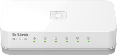 D-Link DES-1005C Network Switch(White)