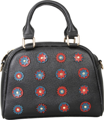 Horra Women Casual Black PU Sling Bag