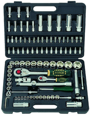Automaze Force 4941 94Pc 1/2" & 1/4" Ratchet Tool Kit Socket Set(Pack of 1)