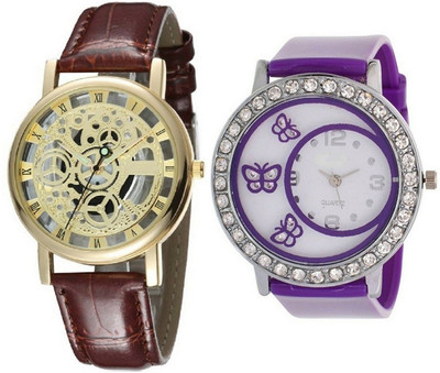 Talgo New Arrival Robin Season Special RROPENBR312PL New Special Collection Open Gold Dial Transparent Formal Party Wear Leather Strap and 312- butterfly crystals studded beautiful and fancy Purple Colour Round Dial Rubber Strap RROPENBR312PL Watch - For
Talgo New Arrival Robin Season Special RROPENBR312PL New Special Collection Open Gold Dial Transparent Formal Party Wear Leather Strap and 312- butterfly crystals studded beautiful and fancy Purple Colour Round Dial Rubber Strap RROPENBR312PL Watch - For