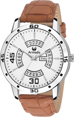 Armado AR-113-WHT Day and Date Watch - For Men
