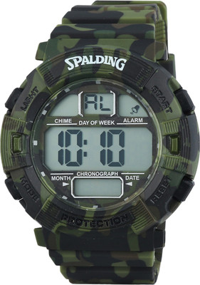 SPALDING SP-118D Army Printed Black Dial Chronograph Sports Wrist Watch - For Men
SPALDING SP-118D Army Printed Black Dial Chronograph Sports Wrist Watch - For Men
