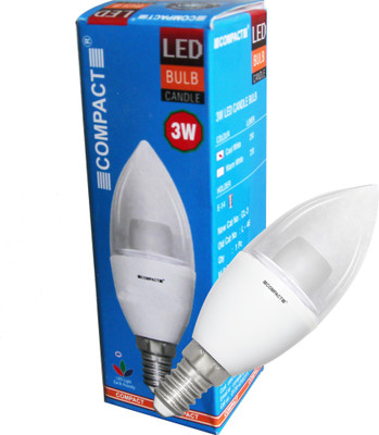 Compact 3 W Candle B22 LED Bulb(Yellow)