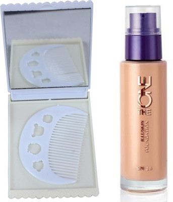 Oriflame Sweden The ONE IlluSkin Foundation (Nude Pink - 30598) With Mirror Comb Set(Set of 3)
Oriflame Sweden The ONE IlluSkin Foundation (Nude Pink - 30598) With Mirror Comb Set(Set of 3)