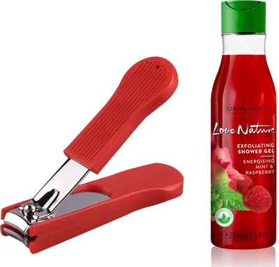 Oriflame Sweden Love Nature Exfoliating Shower Gel Energising Mint & Raspberry 250ml (32602) With Nail Cutter(Set of 2)
Oriflame Sweden Love Nature Exfoliating Shower Gel Energising Mint & Raspberry 250ml (32602) With Nail Cutter(Set of 2)
