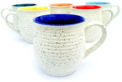 Indeavour INDCR1831 Ceramic Mug(170 ml, Pack of 6), Multicolor