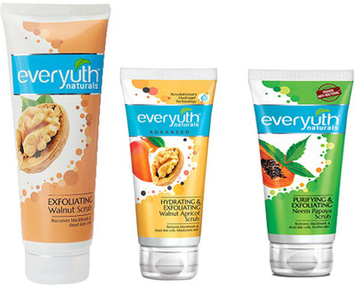 EVERYUTH NATURALS PURIFYING & EXFOLIATING NEEM PAPAYA SCRUB 50 GM. + HYDRATING & EXFOLIATING WALNUT APRICOT SCRUB 50 GM. + EXFOLIATING WALNUT SCRUB 100 GM. Scrub(100 g)
EVERYUTH NATURALS PURIFYING & EXFOLIATING NEEM PAPAYA SCRUB 50 GM. + HYDRATING & EXFOLIATING WALNUT APRICOT SCRUB 50 GM. + EXFOLIATING WALNUT SCRUB 100 GM. Scrub(100 g)