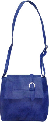 Haryana Craft Women Casual Blue PU Sling Bag