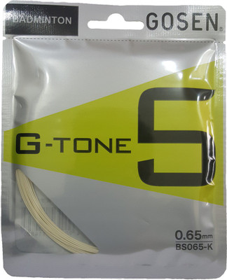 Gosen G-Tone 0.65 Badminton String - 10 m(White)