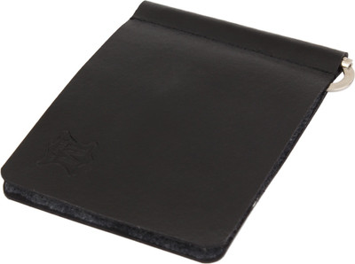 mtuggar Men Black Genuine Leather Money Clip