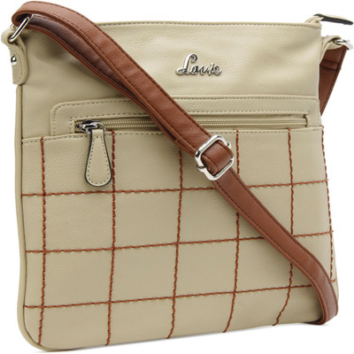 Lavie Girls Casual Beige PU Sling Bag