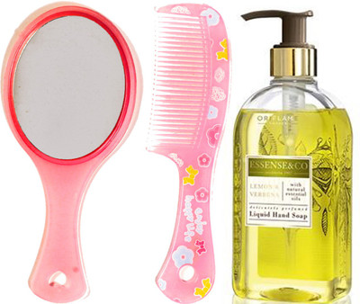 Oriflame Sweden Essense&Co. Lemon & Verbena Liquid Hand Soap 300ml ( 31850 ) With Mirror & Comb Set(Set of 3)
Oriflame Sweden Essense&Co. Lemon & Verbena Liquid Hand Soap 300ml ( 31850 ) With Mirror & Comb Set(Set of 3)