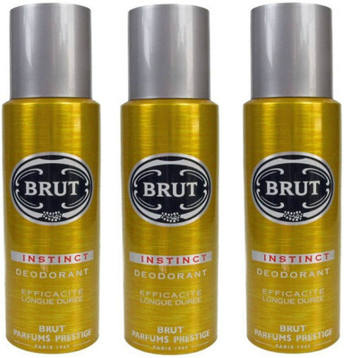Brut Instinct Deodorant Spray Pack of 3 Combo (200ML each) 600ML Deodorant Spray - For Men(600 ml, Pack of 3)
Brut Instinct Deodorant Spray Pack of 3 Combo (200ML each) 600ML Deodorant Spray - For Men(600 ml, Pack of 3)