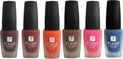 Flickr VELVET MATTE NAIL POLISH Maroon,Reddish Maroon,Orange,Brown,Pink,Blue(Pack of 6)
Flickr VELVET MATTE NAIL POLISH Maroon,Reddish Maroon,Orange,Brown,Pink,Blue(Pack of 6)