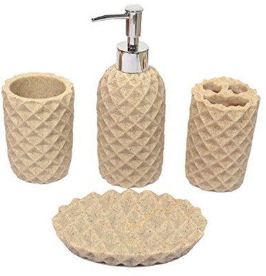Skywalk Polyresin 4 Pieces Bathroom Set-Dispenser, Toothbrush Holder, Tumbler & Soap Dish Ceramic Bathroom Set(Pack of 4)
Skywalk Polyresin 4 Pieces Bathroom Set-Dispenser, Toothbrush Holder, Tumbler & Soap Dish Ceramic Bathroom Set(Pack of 4)
