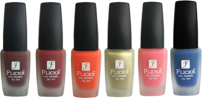 Flickr VELVET MATTE NAIL POLISH Maroon,Reddish Maroon,Orange,Golden,Peach,Blue(Pack of 6) 
Flickr VELVET MATTE NAIL POLISH Maroon,Reddish Maroon,Orange,Golden,Peach,Blue(Pack of 6)