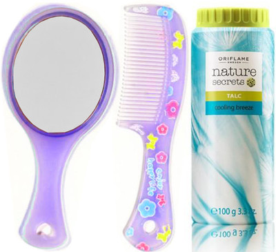 Oriflame Sweden Nature Secrets Talc Cooling Breeze (100g) (25444) With Mirror & Comb Set(Set of 3)
Oriflame Sweden Nature Secrets Talc Cooling Breeze (100g) (25444) With Mirror & Comb Set(Set of 3)
