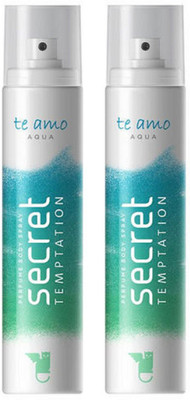 Secret Temptation Te Amo Aqua Perfume Body Spray Pack of 2 Combo (120ML each) Perfume Body Spray - For Women(240 ml, Pack of 2)
Secret Temptation Te Amo Aqua Perfume Body Spray Pack of 2 Combo (120ML each) Perfume Body Spray - For Women(240 ml, Pack of 2)