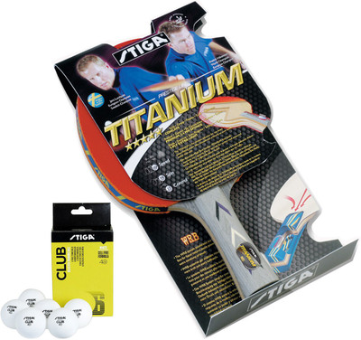 Cosco Stiga Titanium ***** ( Five Star ) Table Tennis Bat With Club 40+ Ball Table Tennis Kit
Cosco Stiga Titanium ***** ( Five Star ) Table Tennis Bat With Club 40+ Ball Table Tennis Kit