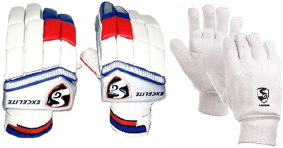 SG Combo of Two, One Pair 'Excelite' Batting Glove (Right Handed) and One Pair of 'League' Inner Gloves (Youth) (Color On Availability) Cricket Kit
SG Combo of Two, One Pair 'Excelite' Batting Glove (Right Handed) and One Pair of 'League' Inner Gloves (Youth) (Color On Availability) Cricket Kit