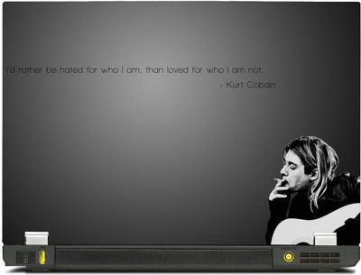 SkinShack Kurt Cobain Quote (17 inch) Vinyl Laptop Decal 17