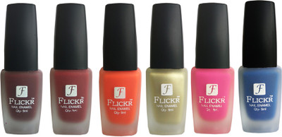 Flickr VELVET MATTE NAIL POLISH Maroon,Reddish Maroon,Orange,Golden,Pink,Blue(Pack of 6)
Flickr VELVET MATTE NAIL POLISH Maroon,Reddish Maroon,Orange,Golden,Pink,Blue(Pack of 6)