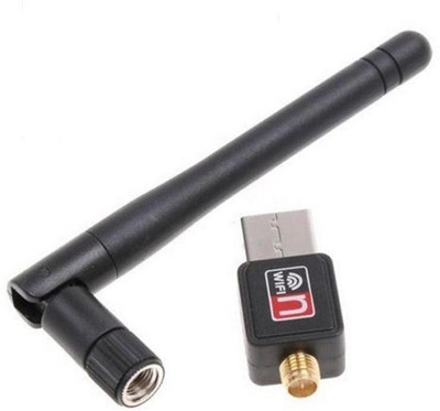 Raptas Mini Wifi USB Wireless LAN Adapter Card 802.11b / g / n Wi-Fi Dongle Antenna ( With Antena) USB Adapter(Black)
Raptas Mini Wifi USB Wireless LAN Adapter Card 802.11b / g / n Wi-Fi Dongle Antenna ( With Antena) USB Adapter(Black)