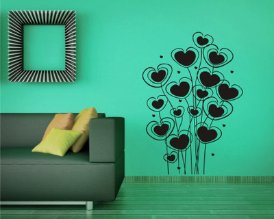 Wall Guru Home Décor wall Sticker(Pack of 1, Black